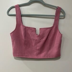 CIDER pink crop top size Medium